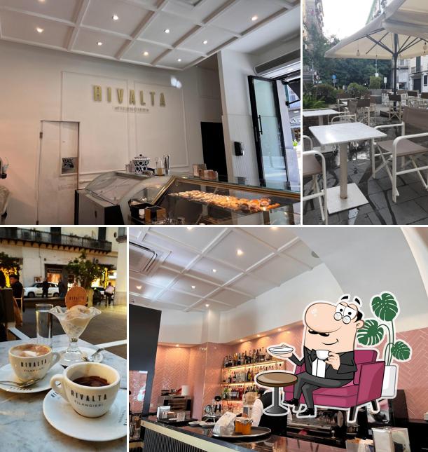 Gli interni di Bar Rivalta Filangieri