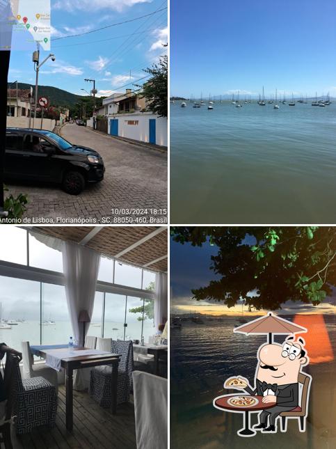 Desfrute da vista do exterior Amalfi Restaurante