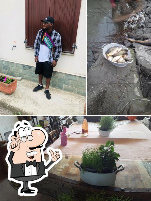 La interni e pesce del ristorante