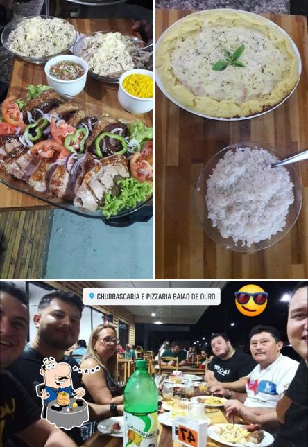 A foto da comida e interior no Churrascaria e Pizzaria Baião De Ouro