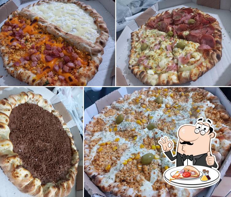 Consiga diferentes variedades de pizza