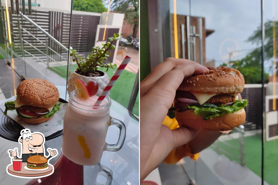 Try out a burger at M5 Cafe