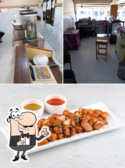 Among different things one can find interior and food at Aryaas Hotel