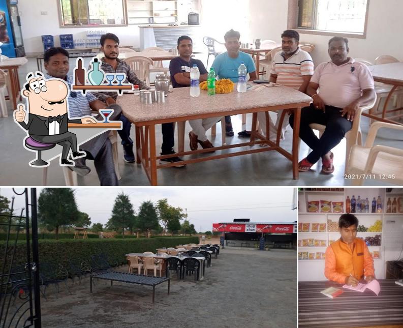 The interior of Chodhary Restaurant Falna