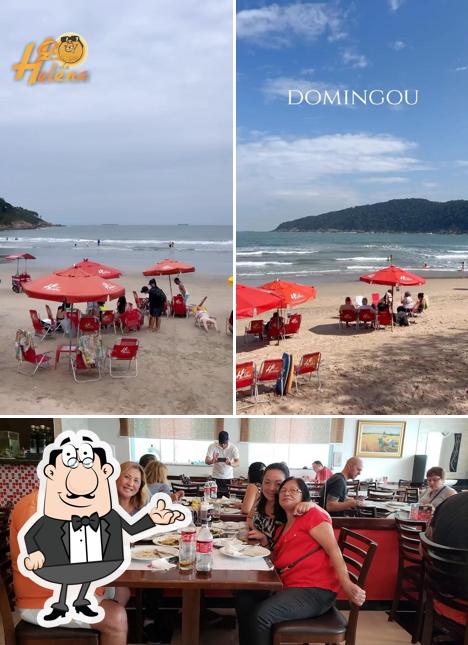 O interior do Quiosque da Helena