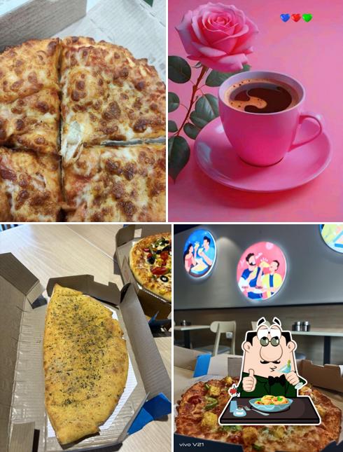 Chocolate mousse at Domino's pizza