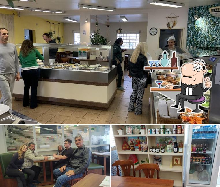 O interior do Sorella Restaurante Vegetariano - Centro Cívico