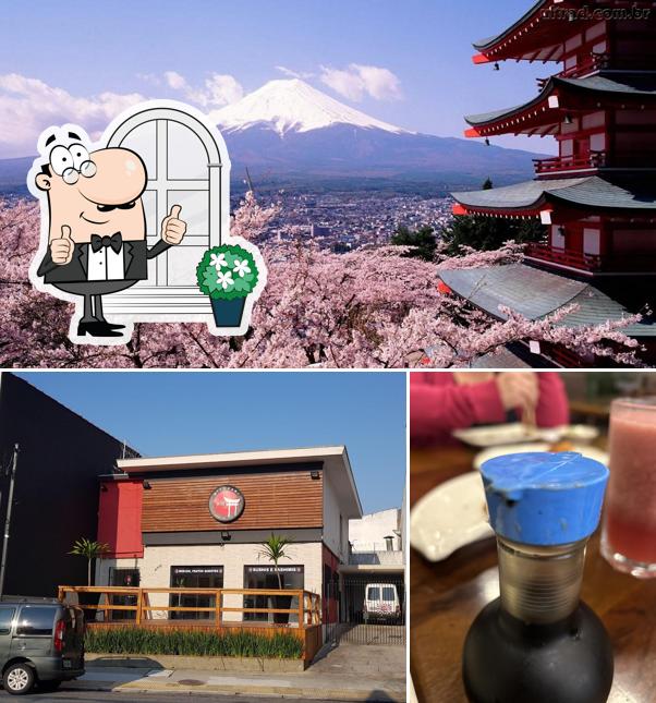 Confira a imagem ilustrando exterior e bebida no Mitsuaki - Comida Japonesa Rudge Ramos - A melhor comida Japonesa no ABC - Delivery
