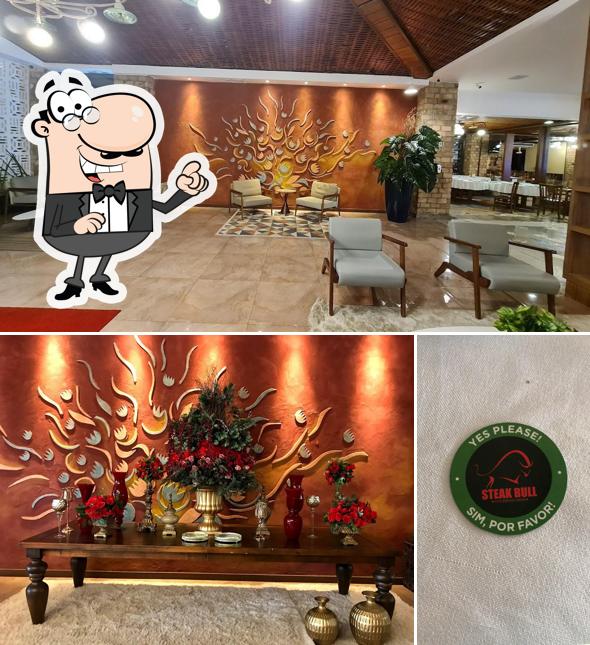 O interior do Steak Bull Churrascaria: Rodízio, Carnes, Buffet, Adega, Vinhos, Asa Sul