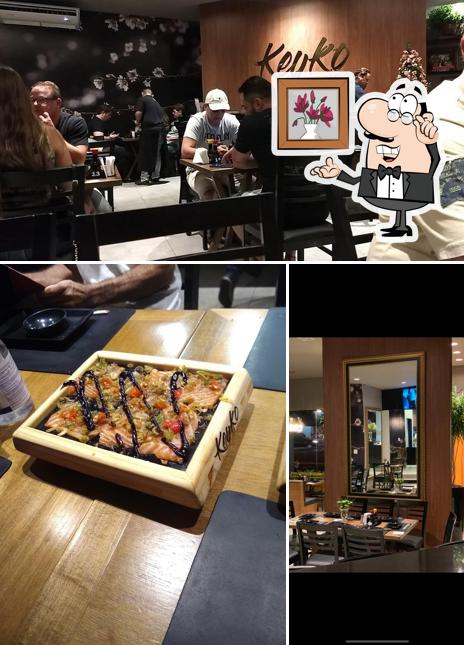 O interior do Keyko Sushi Bar