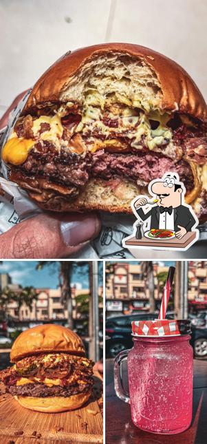 Sanduíche de carne de porco desfiada em Old Is Cool Burger