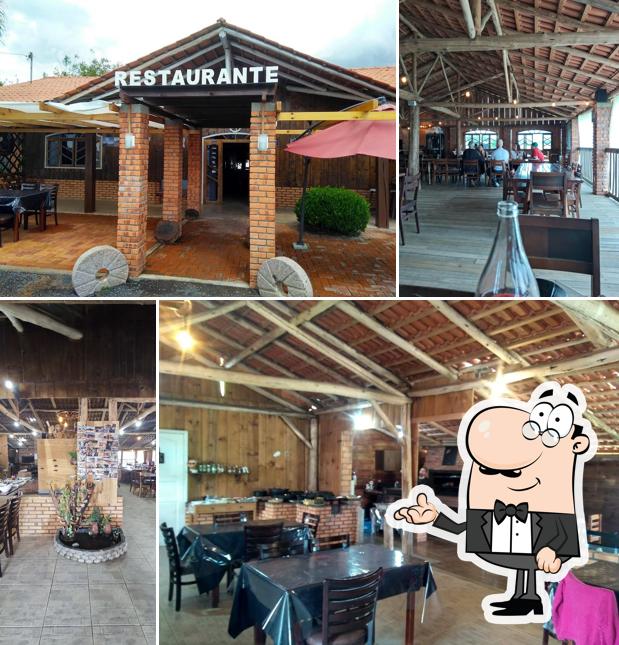 O interior do RESTAURANTE CAÇAROLA -ROD. BR 116 KM 17- MAFRA/SC