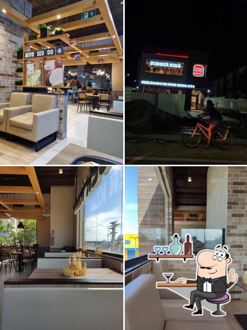 O interior do Burger King