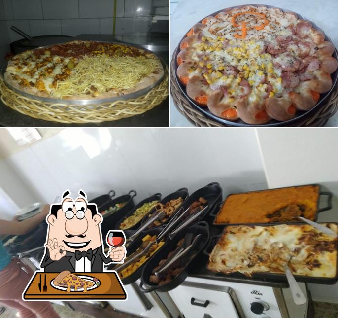 Peça diversos variedades de pizza