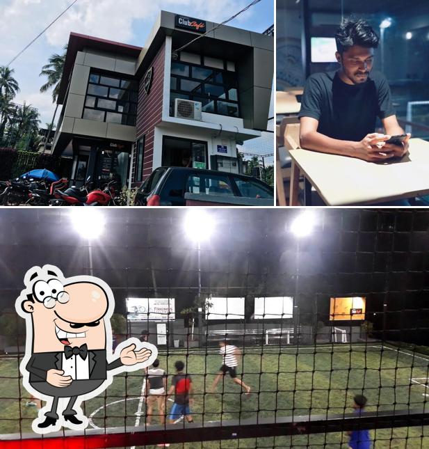 Look at this image of Club catamount cafe and pool