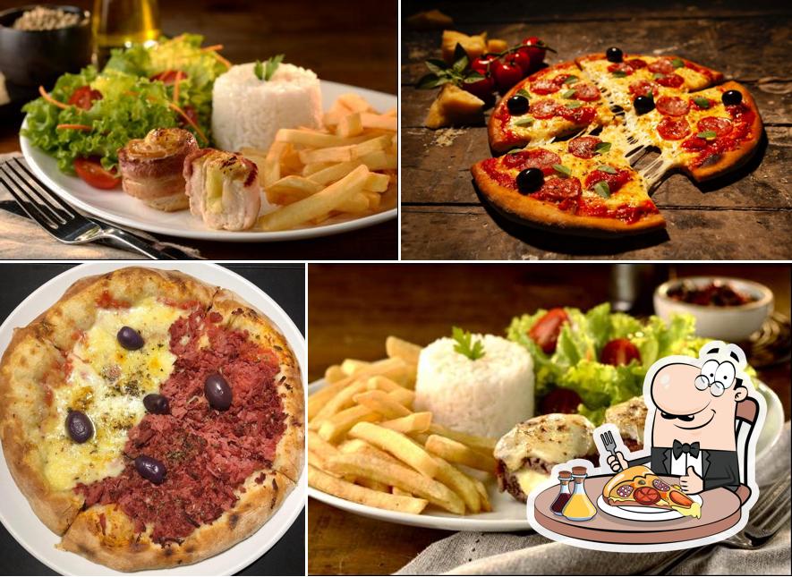 Consiga diferentes tipos de pizza