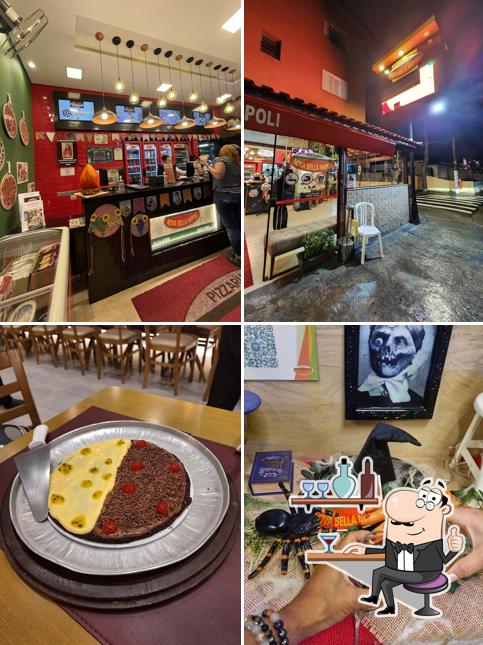 O interior do Pizzaria Nova Bella Napoli