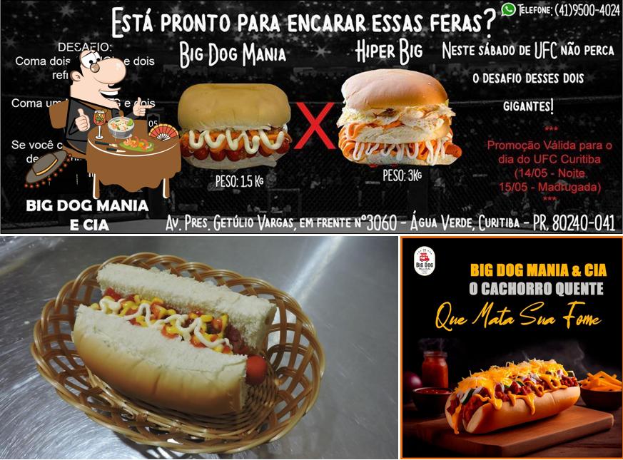 Comida em Big Dog Mania e Cia