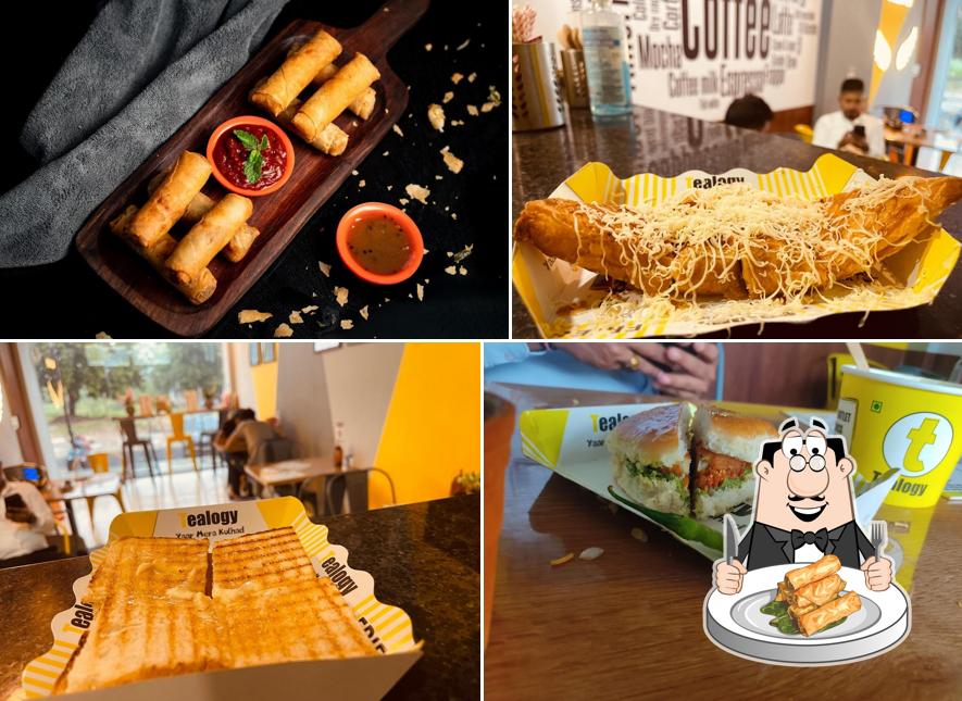 Spring rolls at Tealogy Cafe