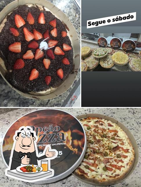Comida em Opção Pizza