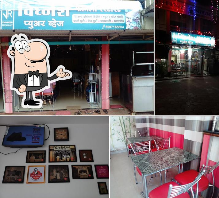 The interior of Vighnesh Restaurant