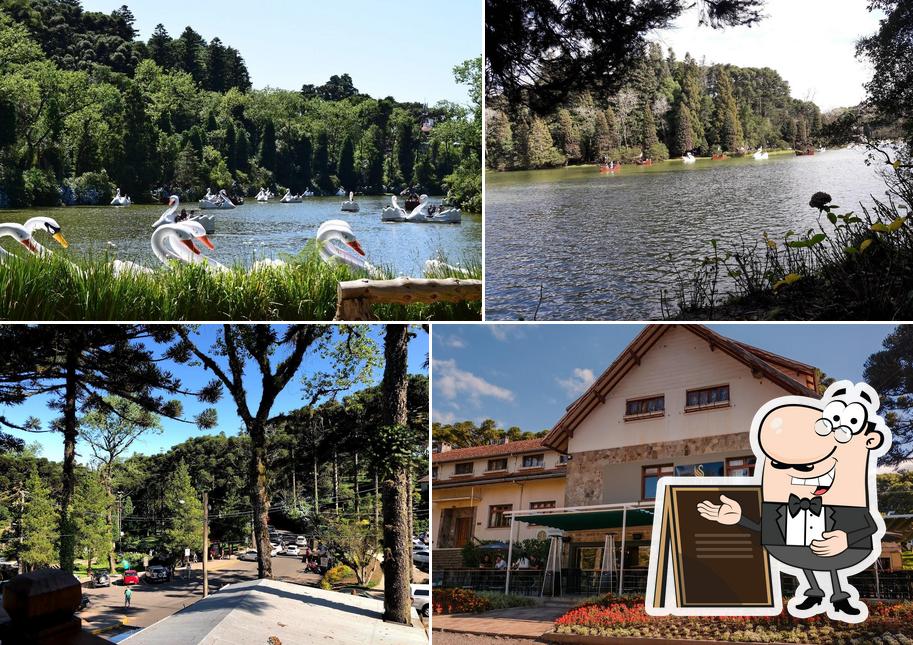 Você pode espairecer no exterior Black Lake Restobar