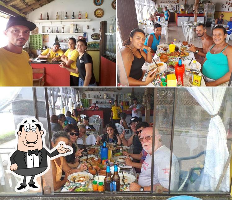 O interior do Restaurante Beira Mar