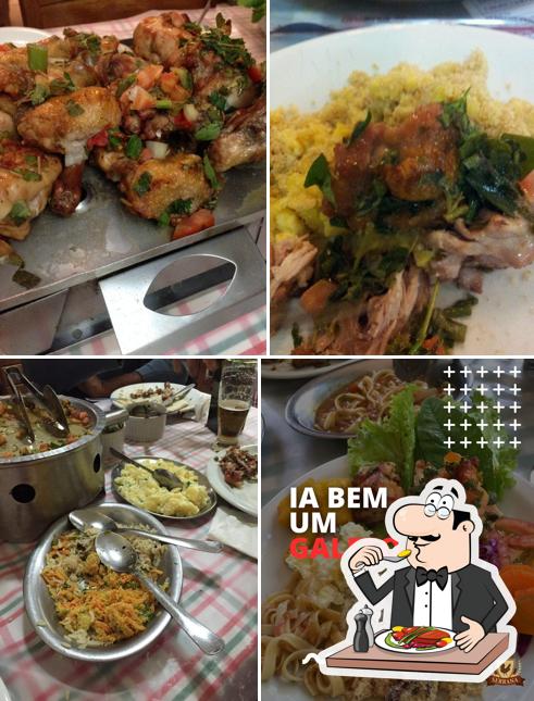 Comida em Galeteria Serrana