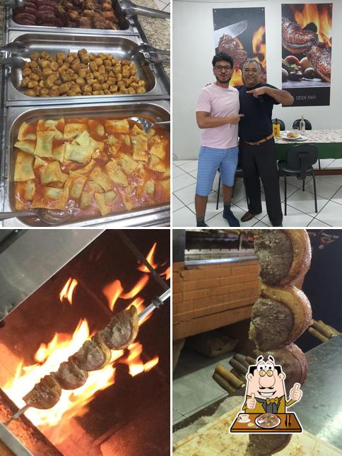 Escolha pizza no Churrascaria do Sérgio