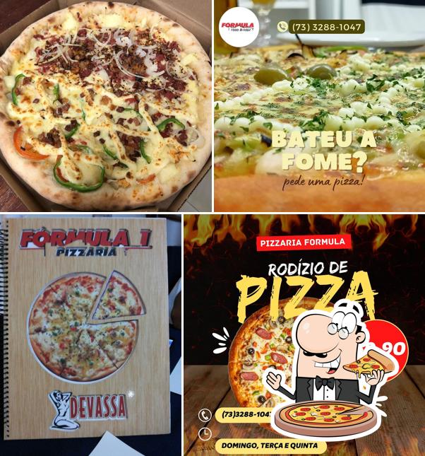 Consiga diferentes tipos de pizza