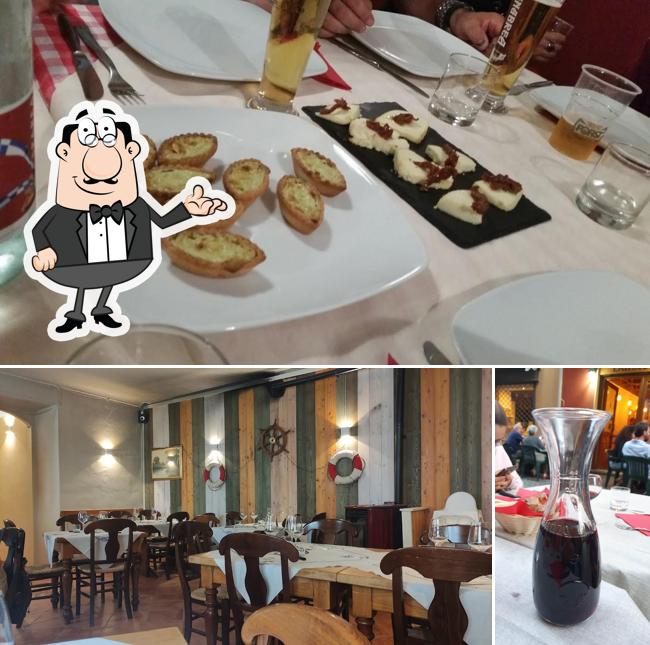 Gli interni di Taverna Darstè