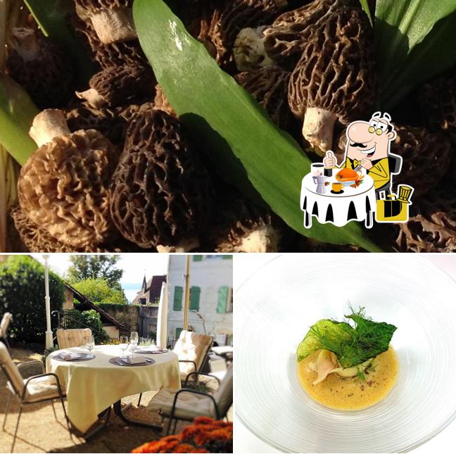 La foto della cibo e interni di Auberge d'Hauterive