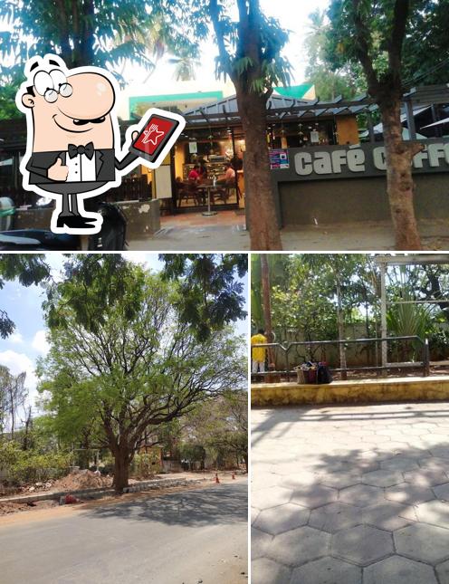 The exterior of Café Coffee Day