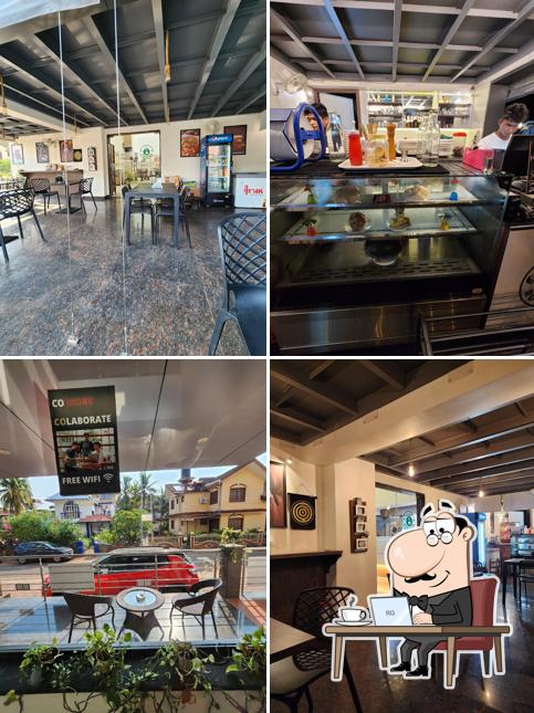 Take a seat at one of the tables at Café Robusta Porvorim