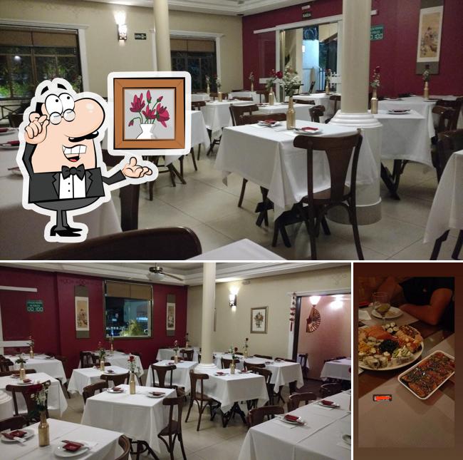 O interior do Restaurante Shangai