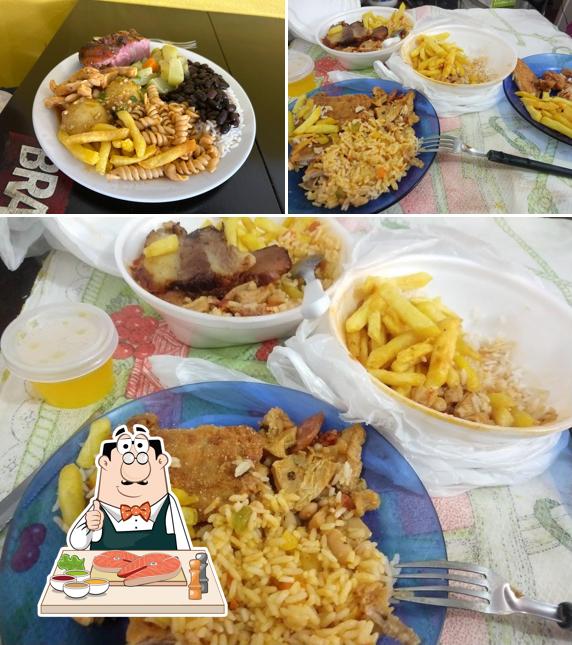 Peixe e fritas em Restaurante e Assados Kriger