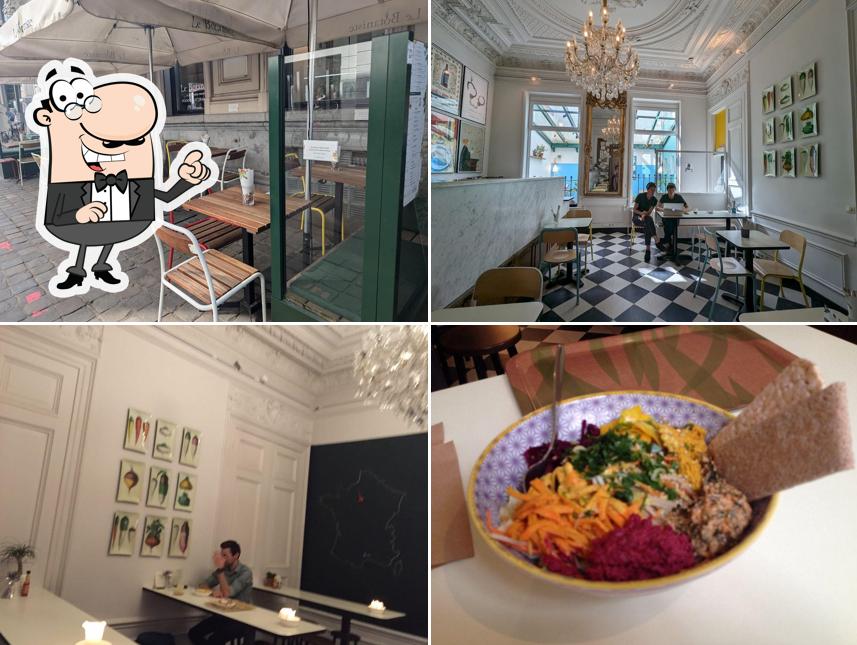 Installez-vous à l'une des tables de Le Botaniste