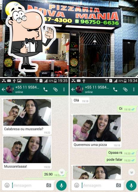 Here's a pic of Pizzaria Nova Mania