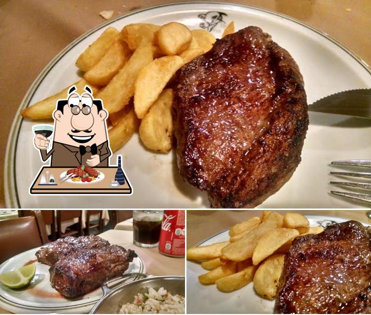 Prove refeições de carne no Churrascaria Boi Na Brasa