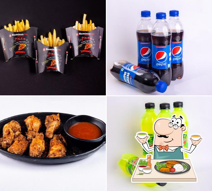 Meals at Rominus Pizza and Burger