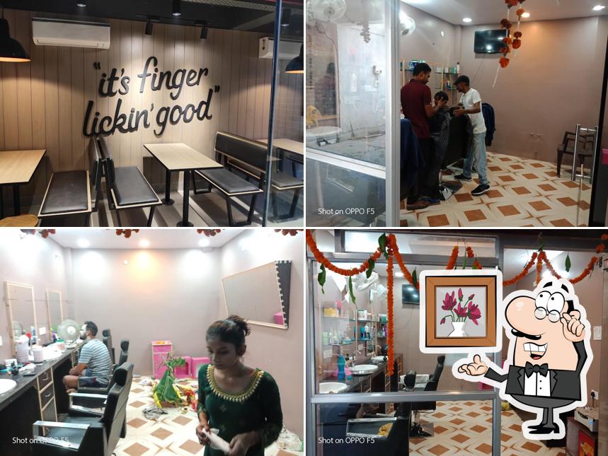 Take a seat at one of the tables at KFC