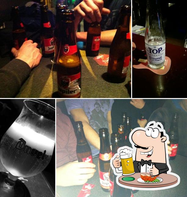 Vous pouvez prendre une pinte de bière blonde ou brune