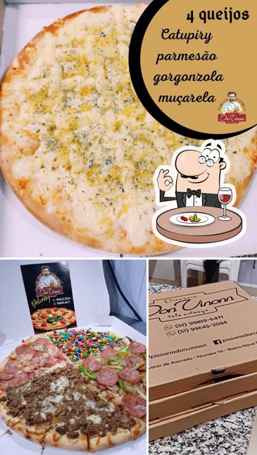 Comida em Pizzaria Don Vinonn