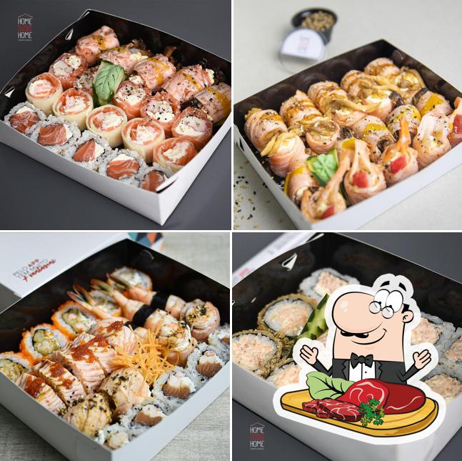 Experimente pratos de carne no Home Sushi Home Salvador