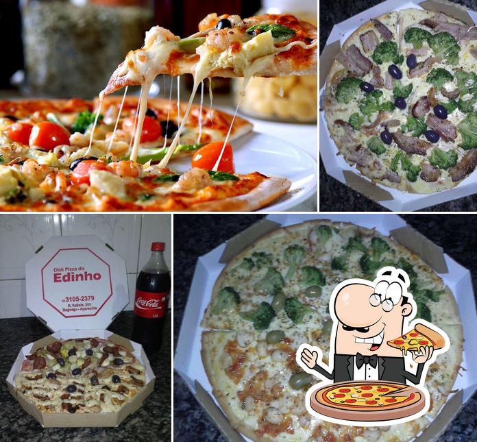 Peça pizza no Disk Pizza do Edinho Aparecida SP