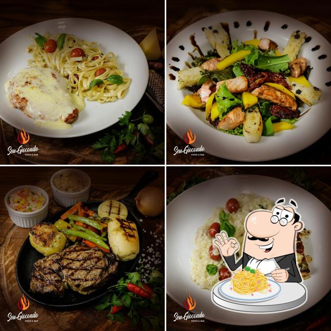 Espaguete carbonara em Seu Giocondo - Fogo & Bar