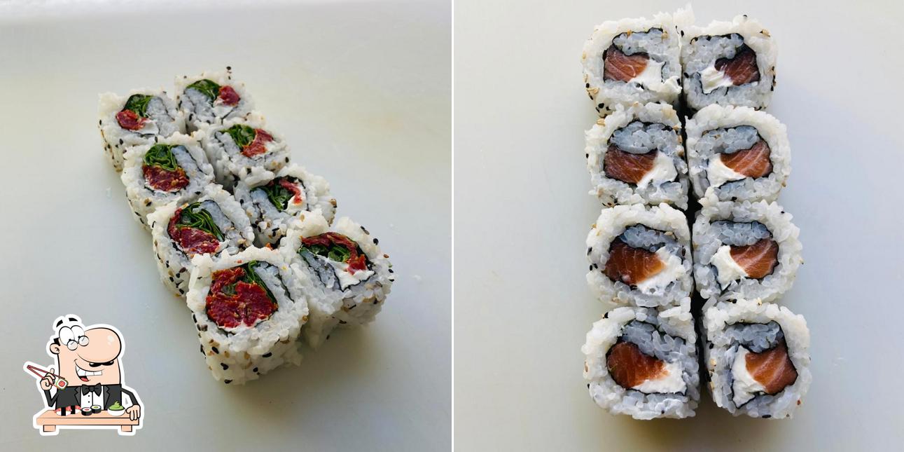 Prove diversas opções de sushi