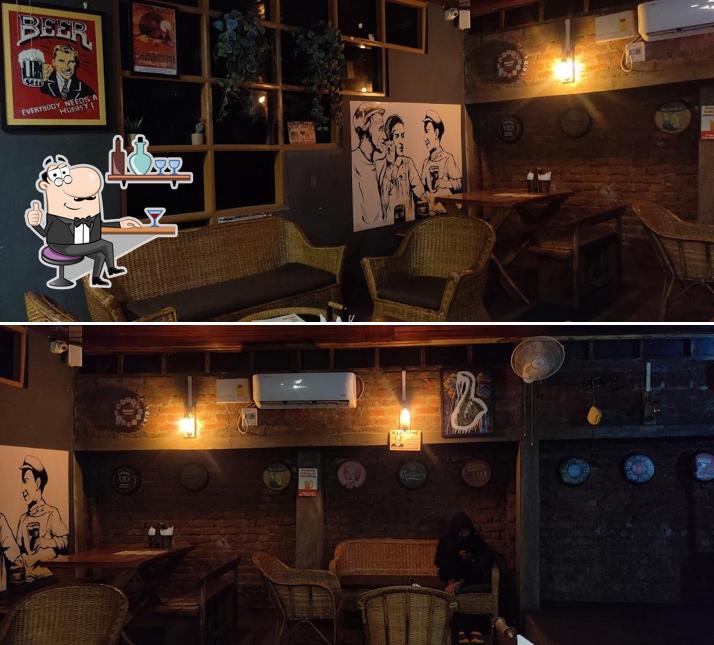 The interior of The Old Bush