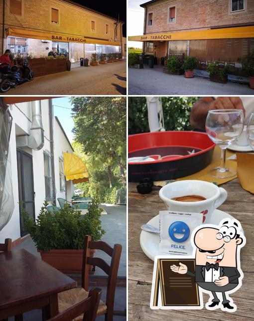 Goditi la vista dall'area esterna di Osteria Bar Liberio