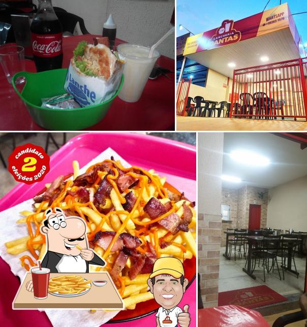 Peça fritas no Lancheria Dantas